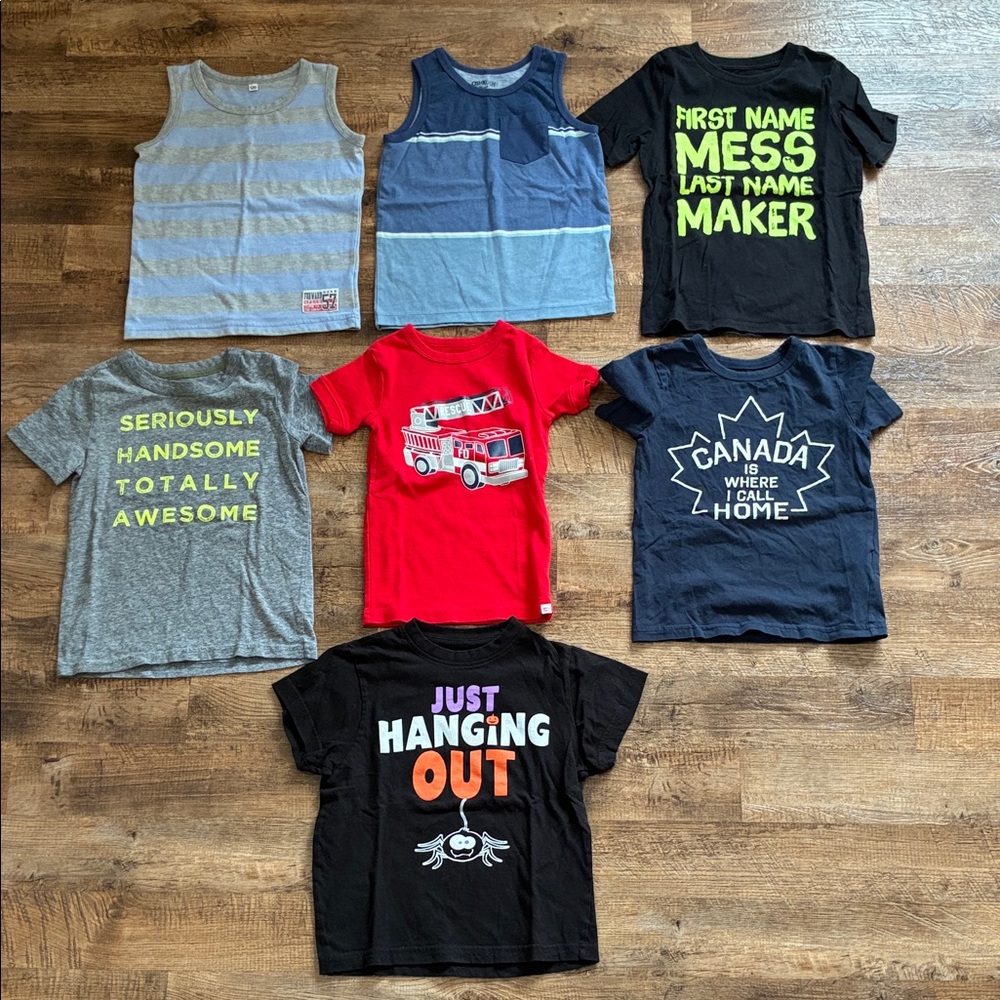Assorted Kids Graphic T-Shirts Size 5T